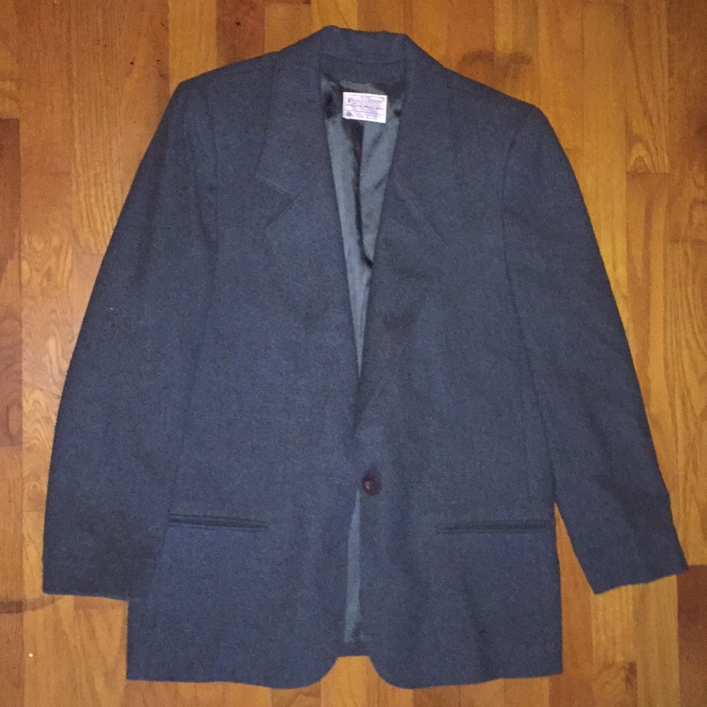 GORGEOUS dark teal green wool Pendleton coat